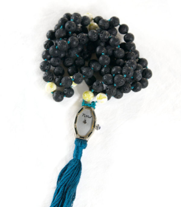 Lava Rock & Serpentine Mala