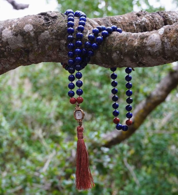 There's No Place Like Now Mala - Lapis Lazuli & Goldstone - Image 2
